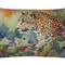 Edge Collections - 12" X 16" - Multicolor - Wildlife Throw Pillow Watercolor NEW Leopard 2945 - 1 Piece